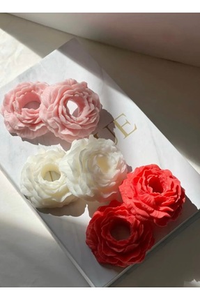 By Şirin Candle Mum Aksesuarı Şakayık 6 lı Renkli