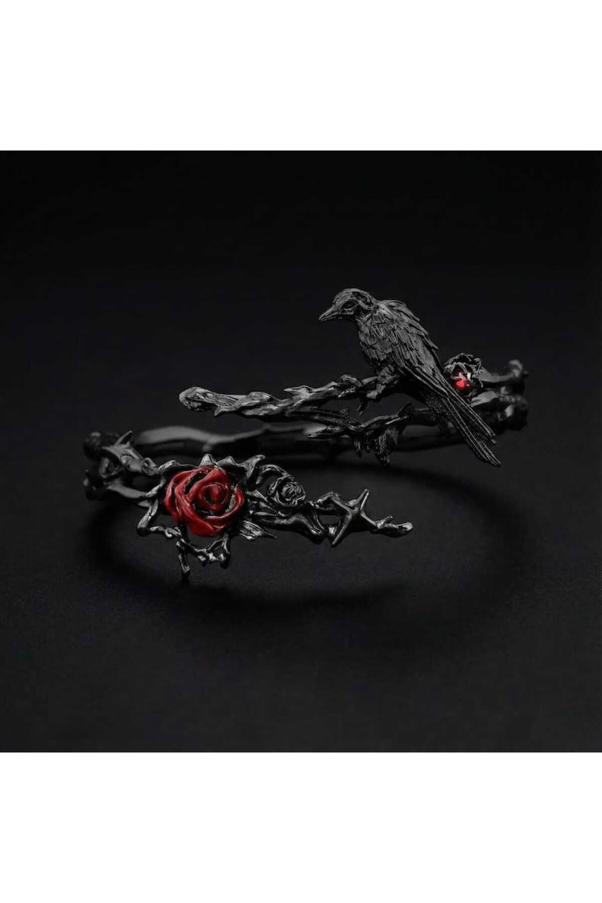 DÜKKAN DESİGN Love And Deep Space Black Crow Bilekilk görsel 4