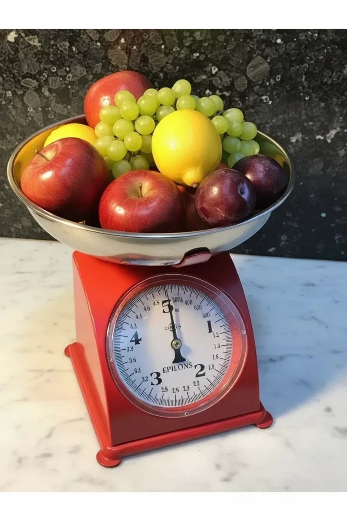 Epilons 5 Kg Retro Nostalji Mutfak Tartısı Analog Terazi