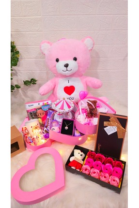 Laydy Collection Birtaneme özel I love you ayıcıklı Lüx hediye seti