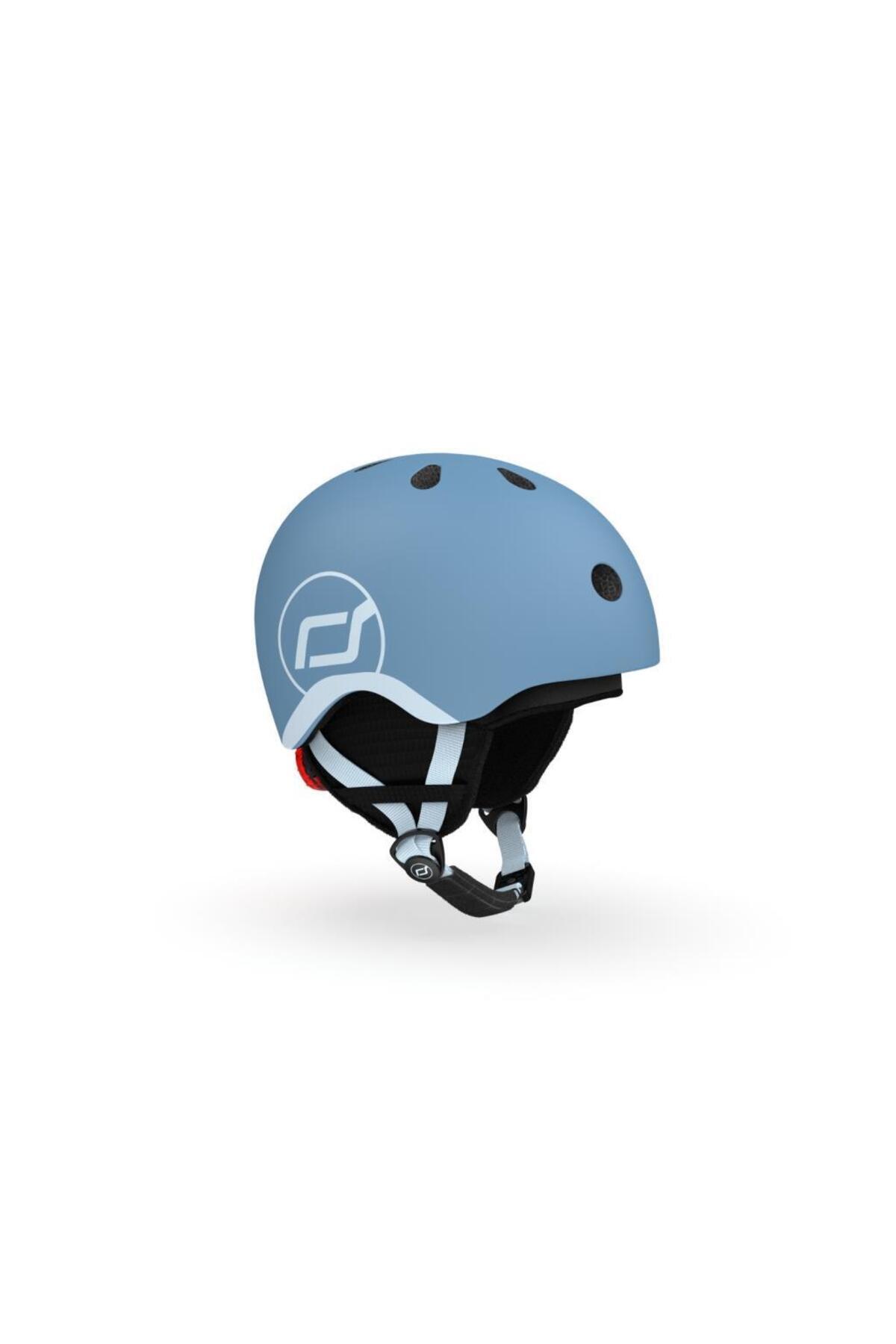 SCOOT AND RIDE Ski Helmet Bebek Kaskı XXS–S Steel 240627-00981