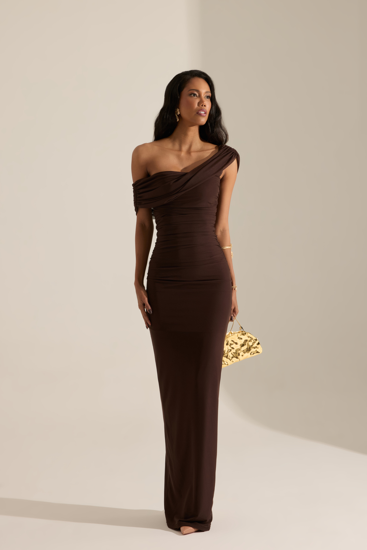 Betty & Sam  Berletto Kahve Tül Elbise - Görsel 2