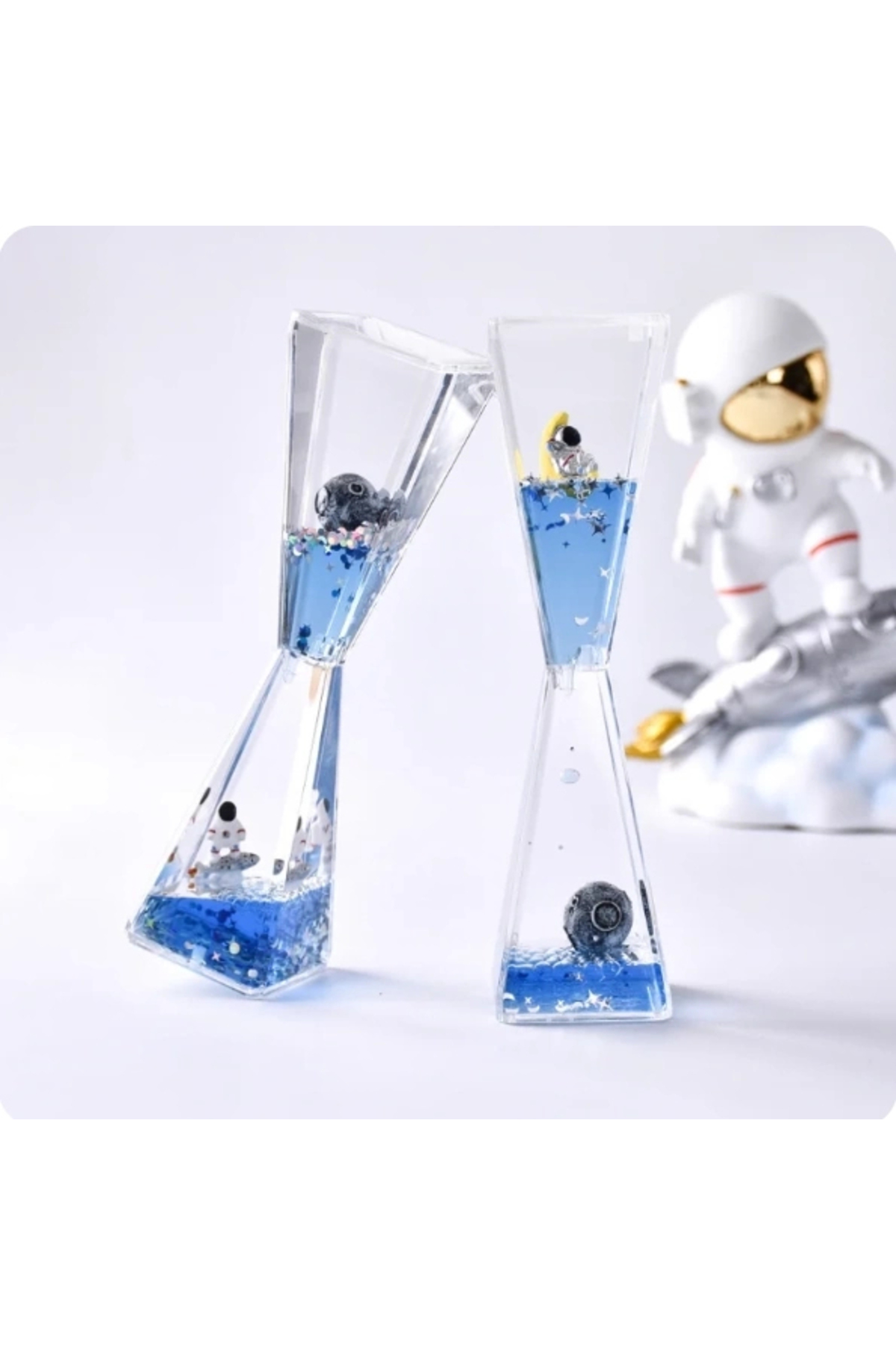 magicool Uzay Temalı Dökülen Yağ Kum Saati