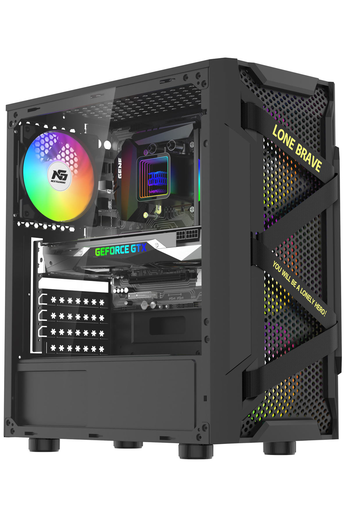 Next Gaming Vega-X 4 Adet RGB Fanlı ATX Tuştan Değişen Boş Bilgisayar Kasası