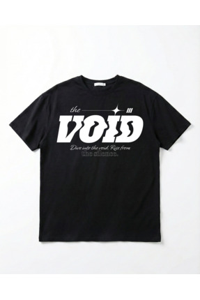 ZEGOM Street Wear The Woid Siyah Oversize Tişört Urban Wear