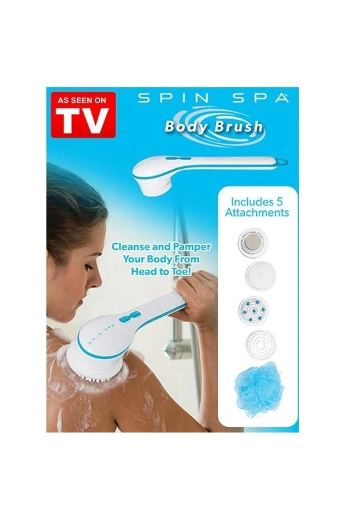 Epilons Pratik Duş Masaj Seti Spin Spa