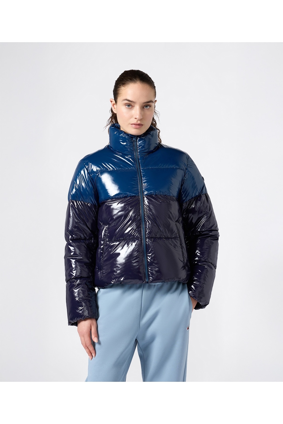 Champion  Polyfilled Jacket Kadın Lacivert Mont - 118219-BS501