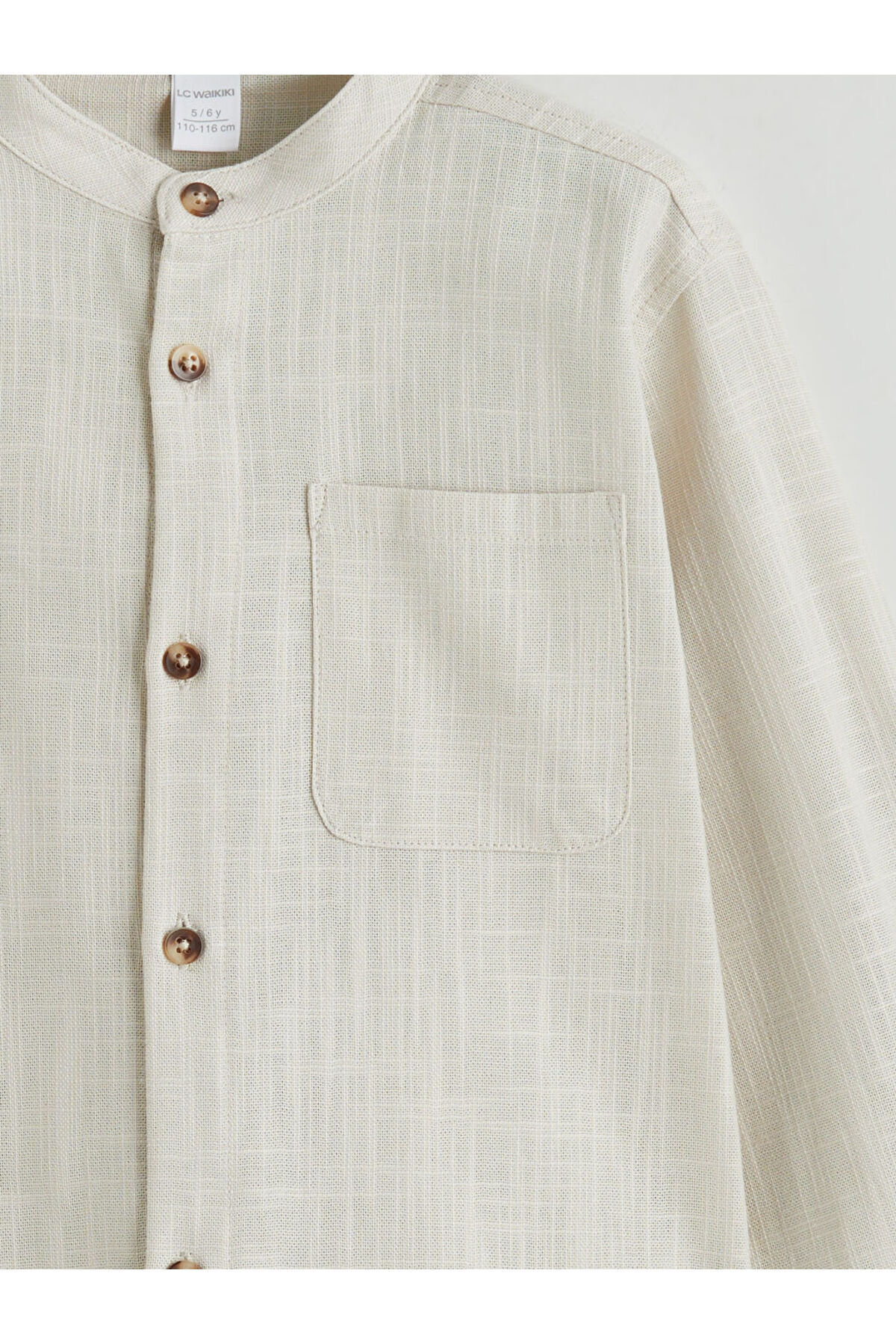 LC Waikiki Gri Hakim Yaka Erkek Çocuk Gömlek fotoğrafı 3 (önizleme)