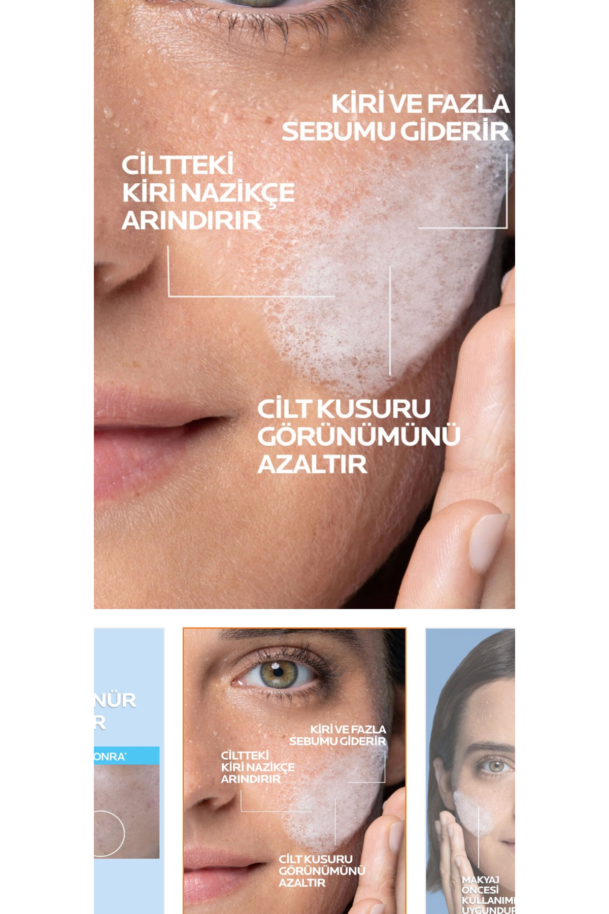 effaclar Yağlı ve Akneye meyilli ciltler için yüz temizleme jeli 400mlx — TYC54F26B90E47E39685F4300 — تصویر 3 از 5