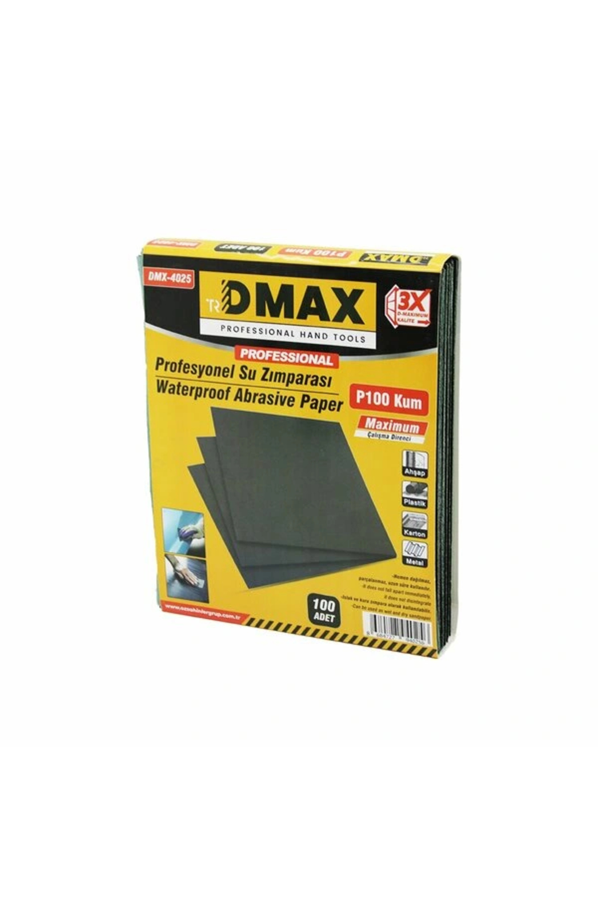 shopwave 100 ADET P100 KUM - KAĞIT - SU ZIMPARASI -230X280MM - KULLANIM= METAL - AHŞAP - PLASTİK - KARTON (50