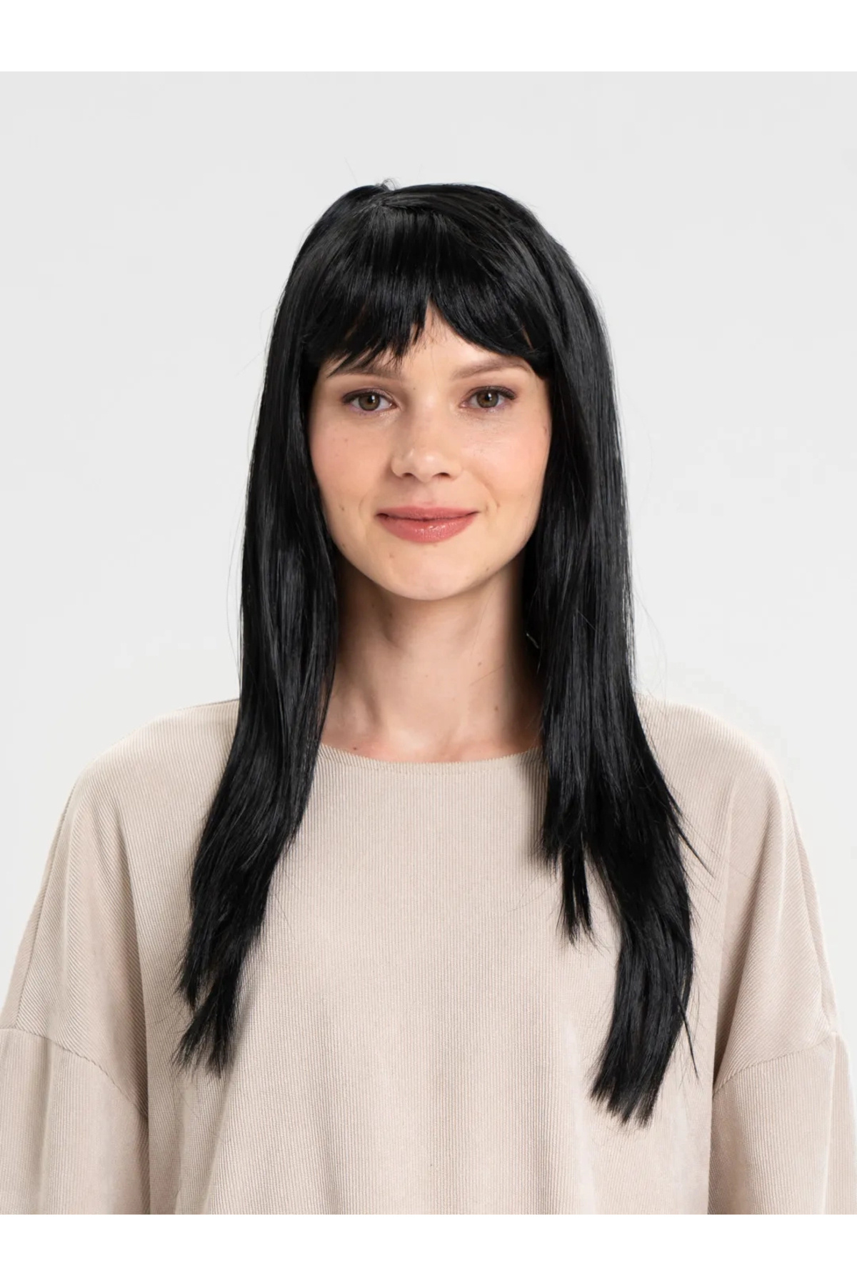 magicool Siyah Renk Uzun Parti Peruğu