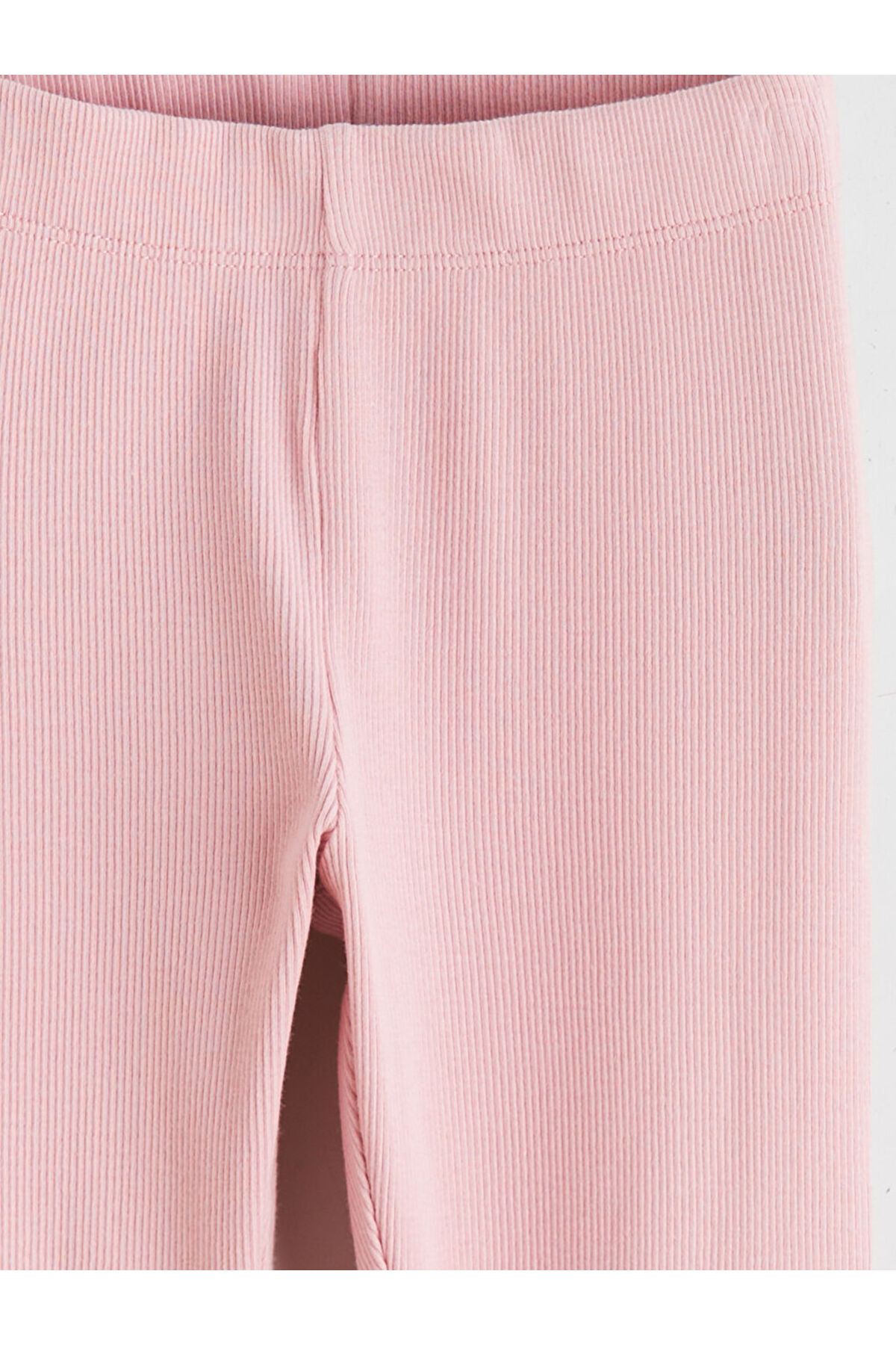 LC Waikiki Pembe Beli Lastikli Kız Çocuk Fitilli Tayt 2'li fotoğrafı 7 (önizleme)