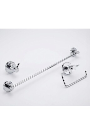 enalburumtr Paslanmaz Krom 2'li Bornoz Askısı / Tuvalet Kağıdı Askısı / Havlu...