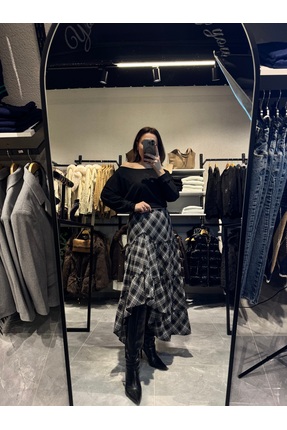 ESDİVABUTİK Ekose etek