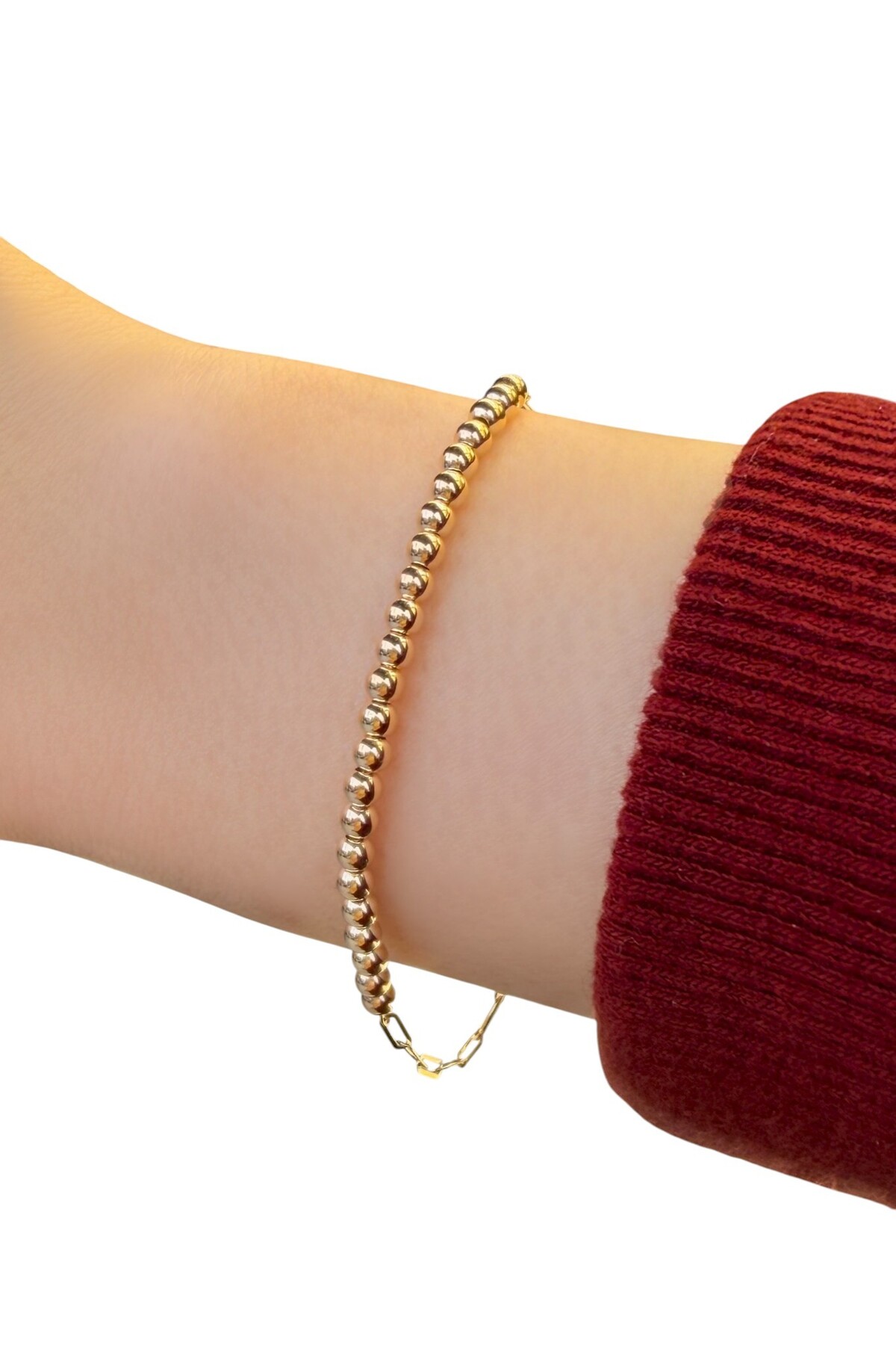 Altınaşkı İtalyan Ataş Topçuk Altın Bileklik