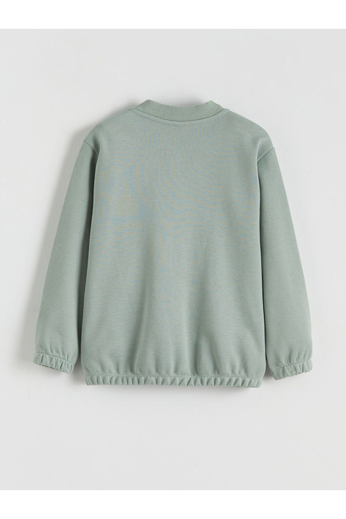 LC Waikiki Yeşil Kolej Yaka Erkek Çocuk Fermuarlı Sweatshirt fotoğrafı 3 (önizleme)