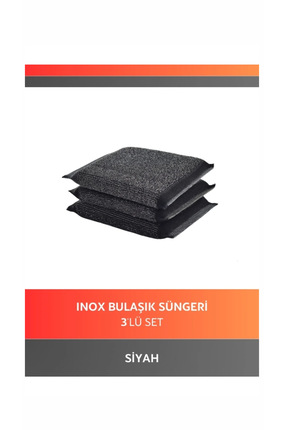 Dorsa 3 Adet Mikrofiber Telli Bulaşık Süngeri Telli