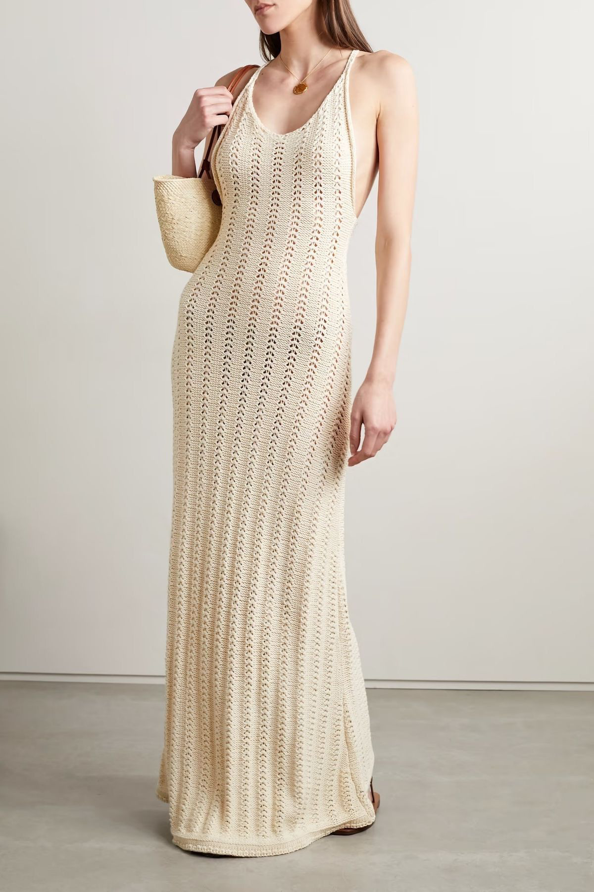 AYZEY Askılı Maxi Plaj Elbisesi