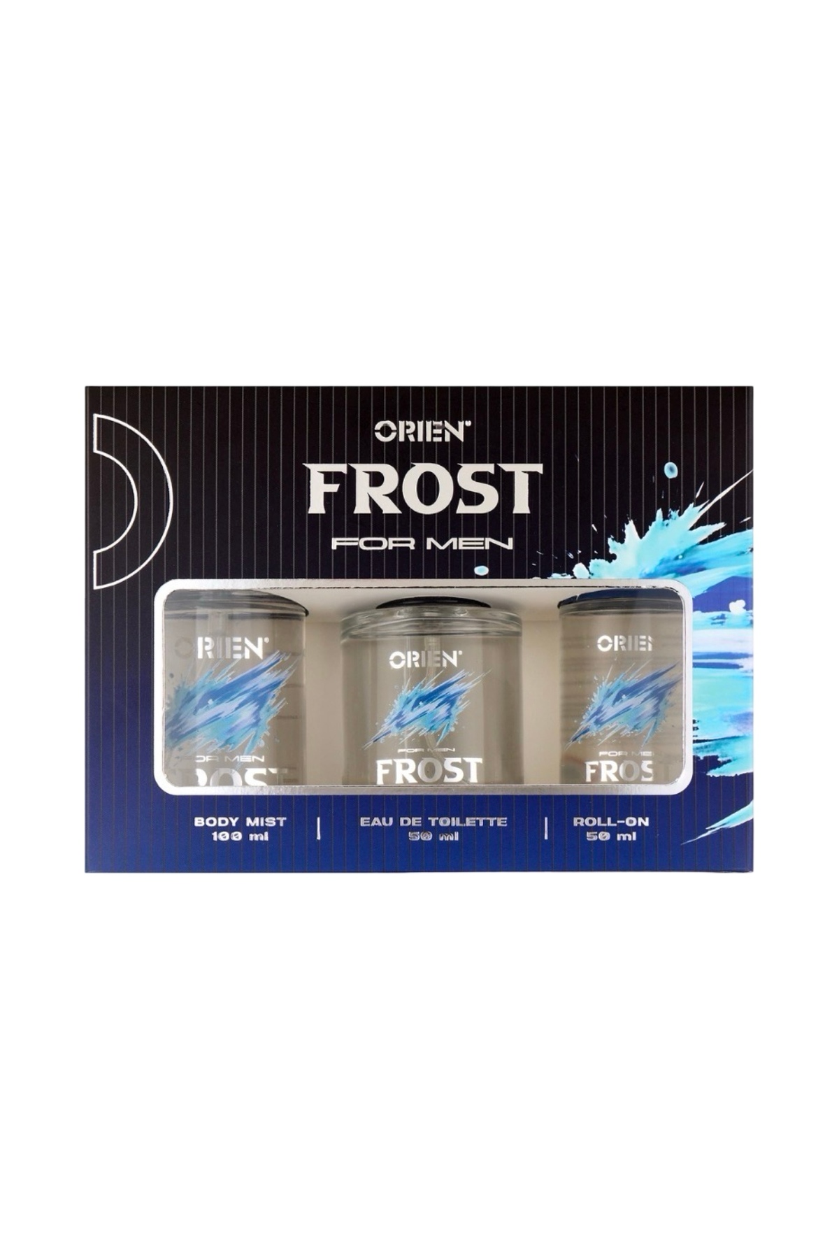 Orien Frost Erkek 3'lü Parfüm Seti (Vücut Spreyi 100 ml + Roll-On