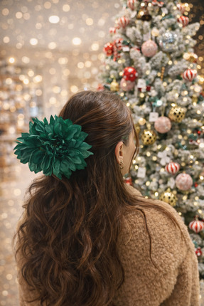 Adatepe Atelier Mystic Green Yapay Çiçek Toka