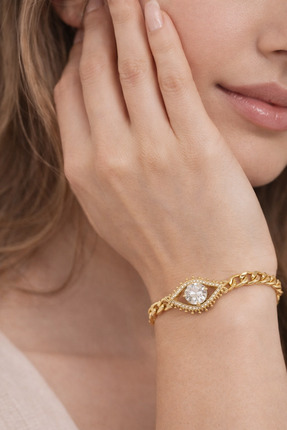 Markasız ucuz Aura Göz Figürlü Zarif Bileklik