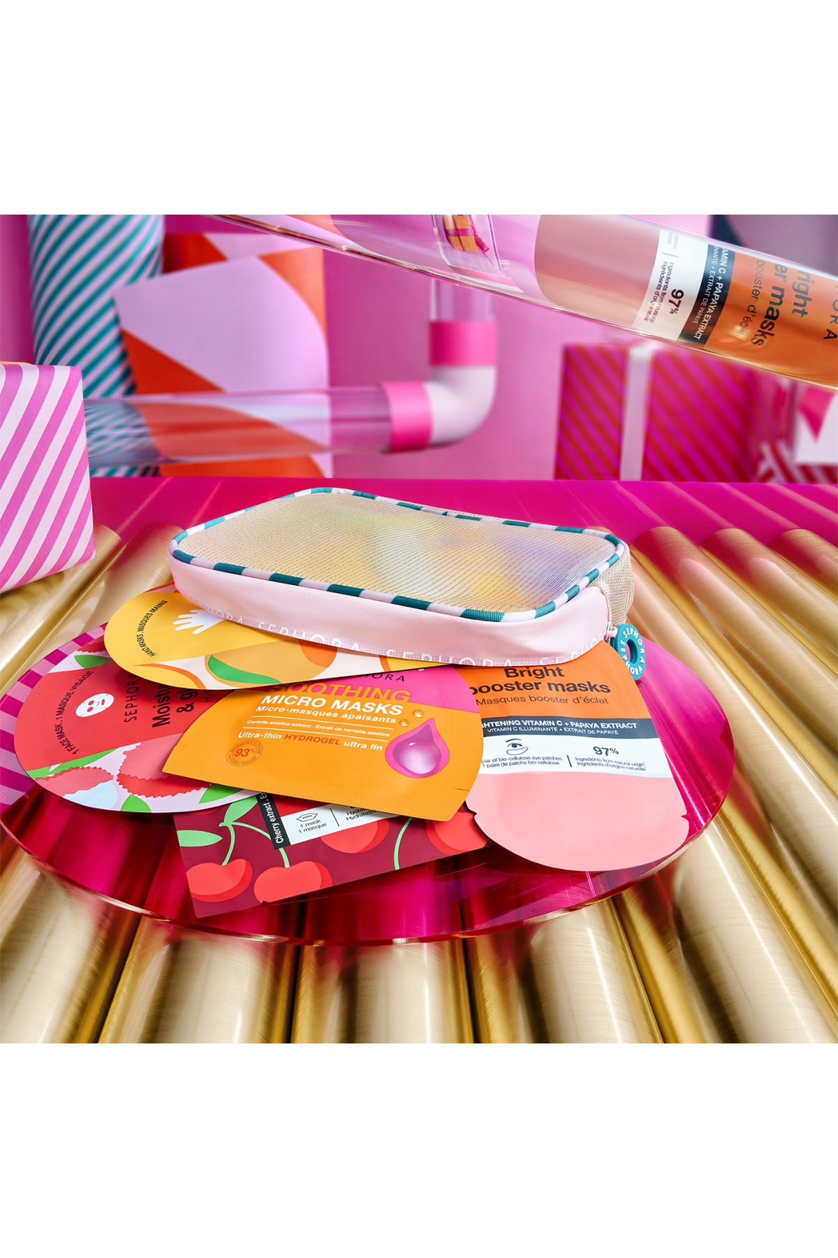 SEPHORA COLLECTION Çantalı 8'li Yüz & Vücut Maske Seti