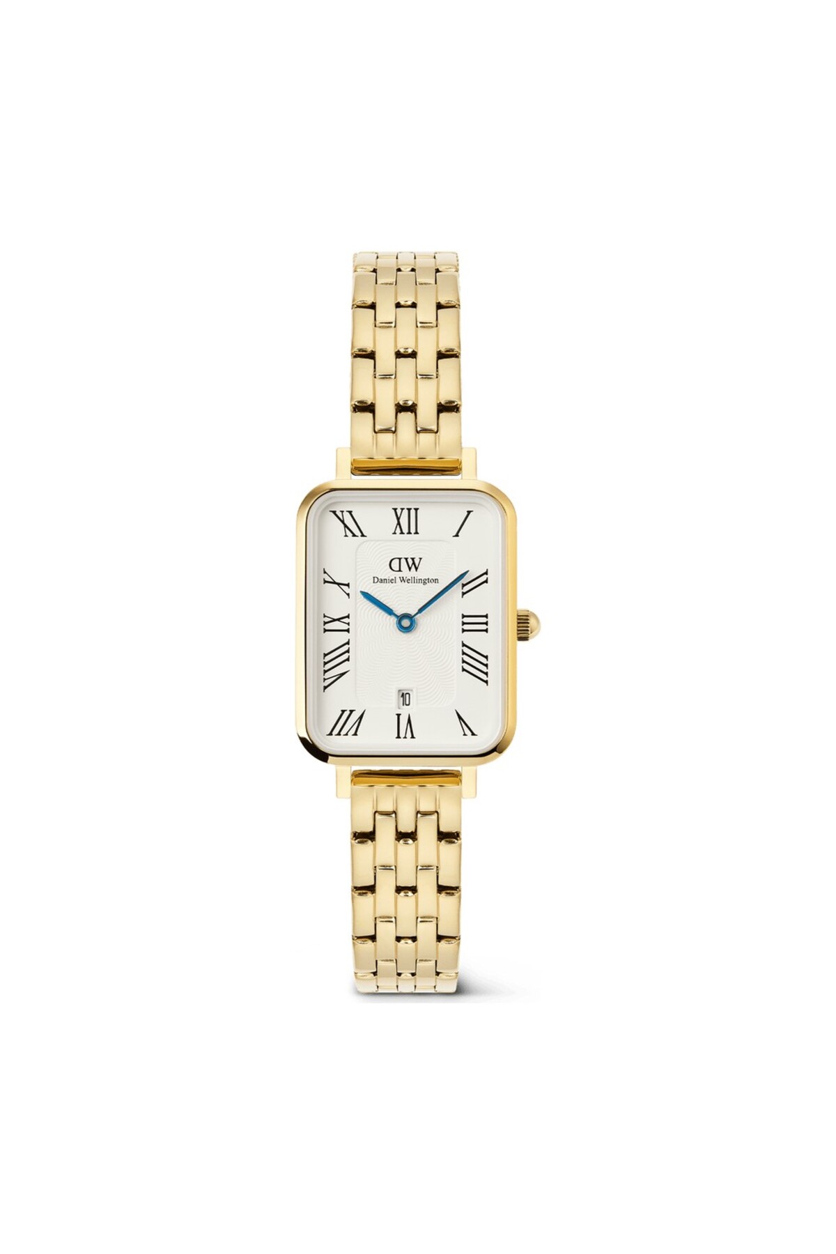Daniel Wellington Quadro 20x26 Roman Numerals Date 5-link White G