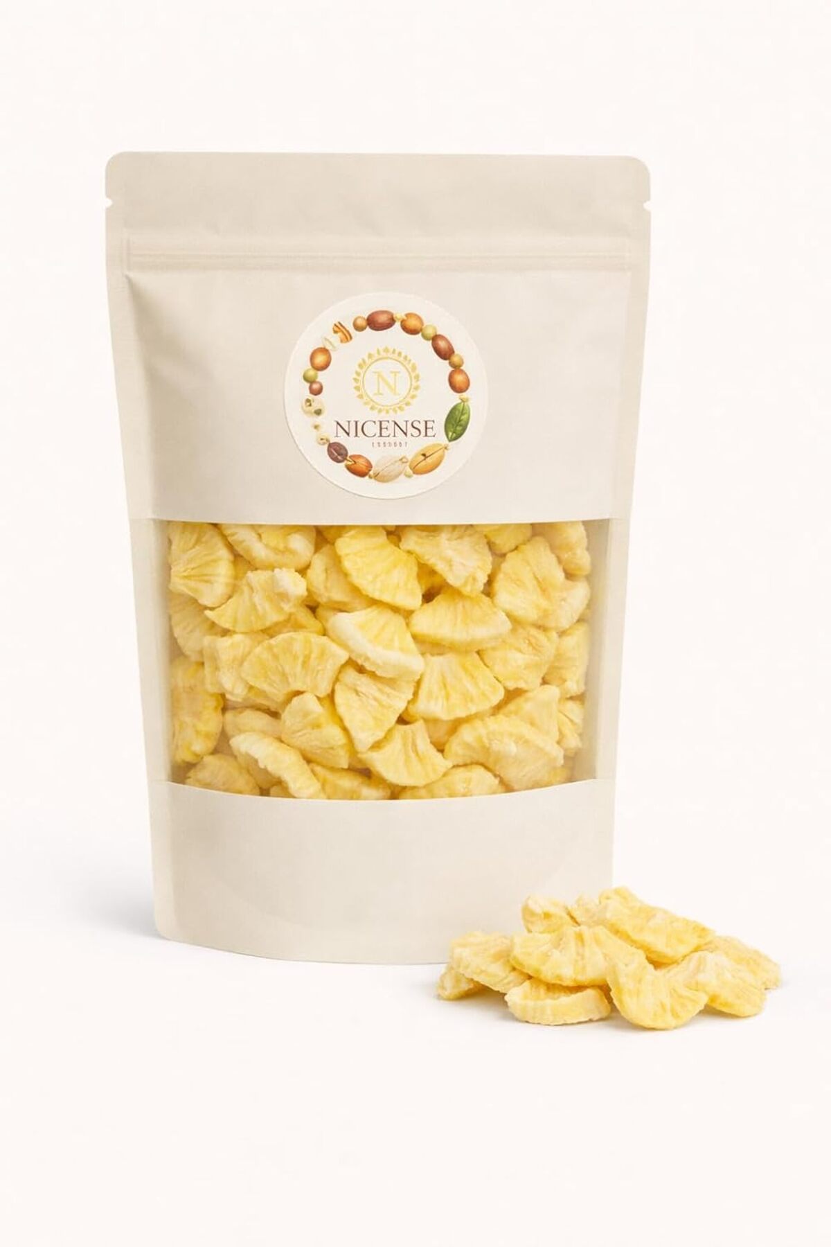 nicense Freeze-Dried Pineapple | Crunchy Tropical Fruit Snack for ...
