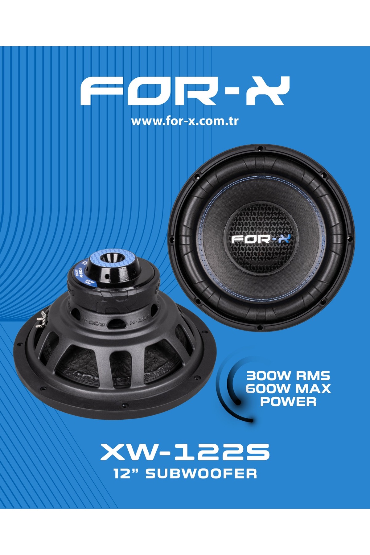 For-X XW-122S 30 CM BAS 600 W 300 RMS YENİ PRO SERİ - Fiyatı