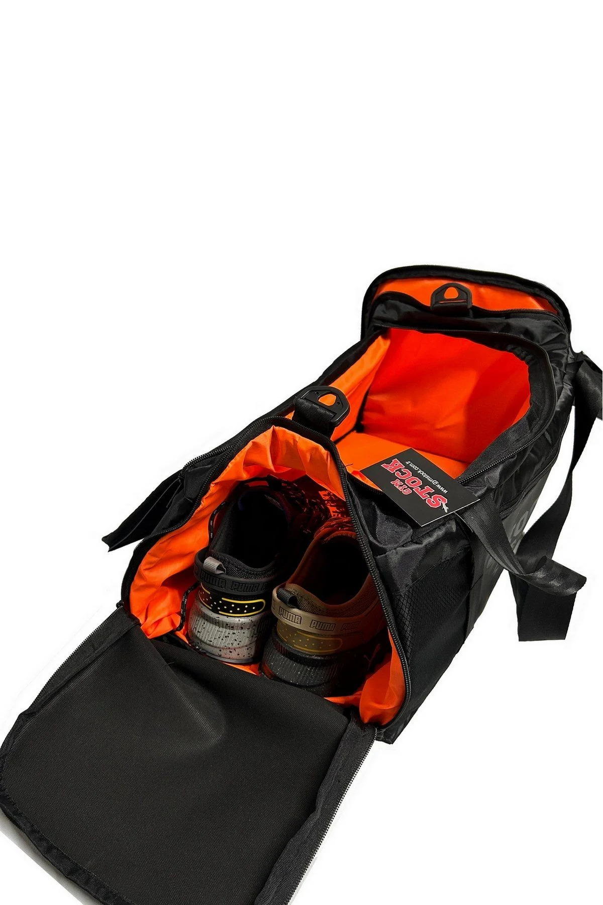 GYM STOCK Shock Team Astarlı Fonksiyonel Duffle Spor Çanta Siyah görsel 4