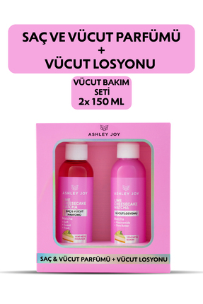 Ashley Joy Lime Cheesecake Matcha Saç Parfümü + Niacinamide İçeren Vücut Losy...