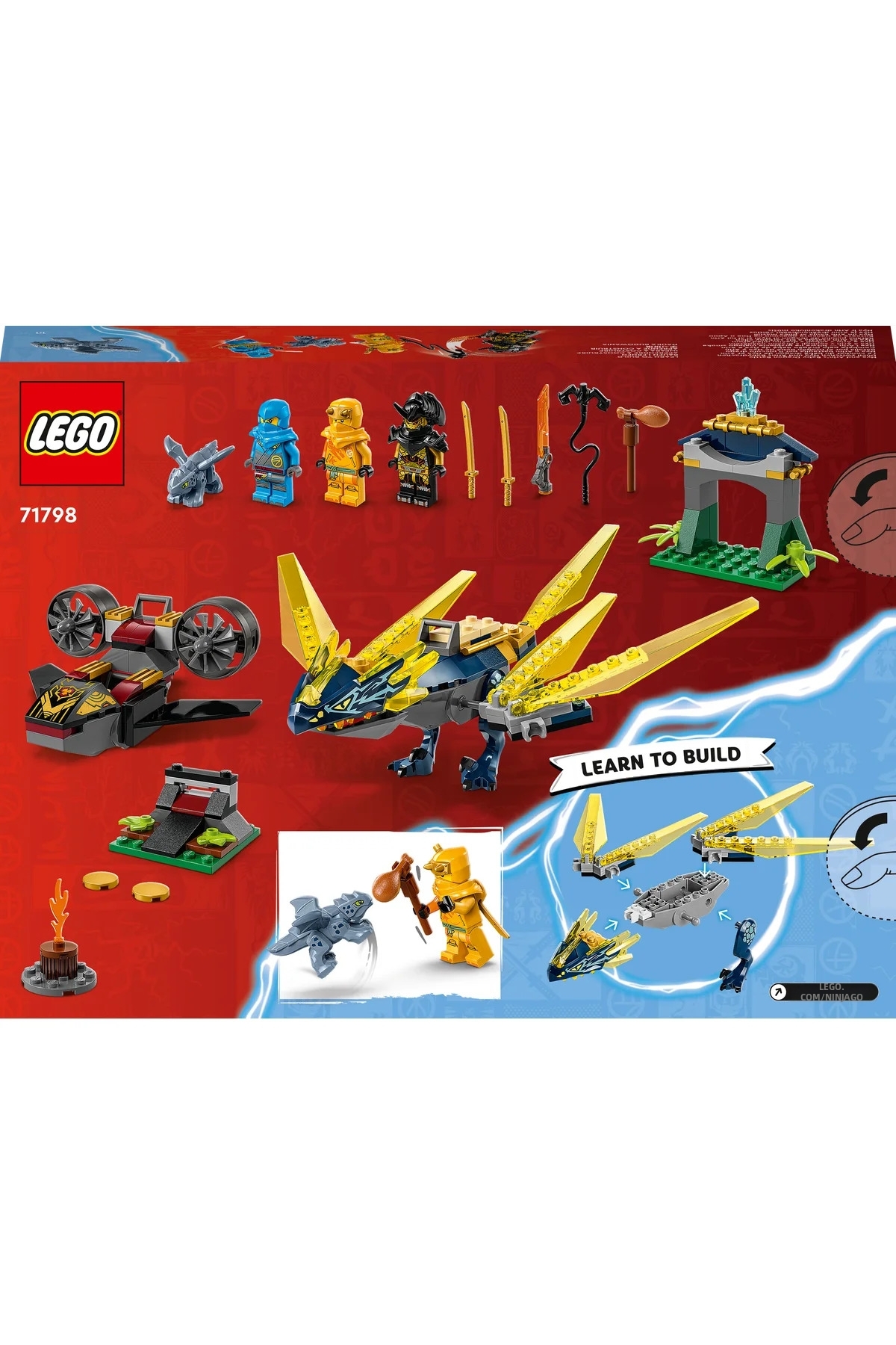 ® نینجاگو ® نایا و آیرین: نبرد اژدهای کوچک ۷۱۷۹۸ – مجموعه ساخت اسباب‌بازی خلاقانه برای کودکان ۴+