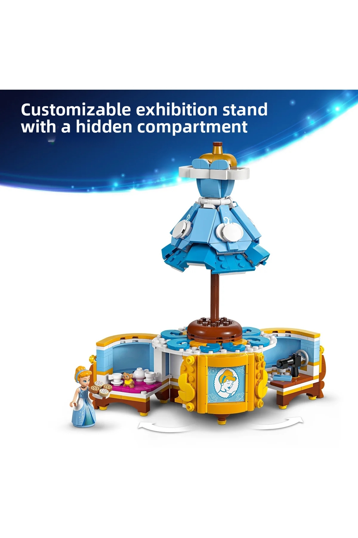 ® ǀ لباس سیندرلا از دیزنی پرنسس ۴۳۲۶۶ – مجموعه ساختنی اسباب‌بازی خلاقانه (۹ سال به بالا) (۴۷۴ قطعه)