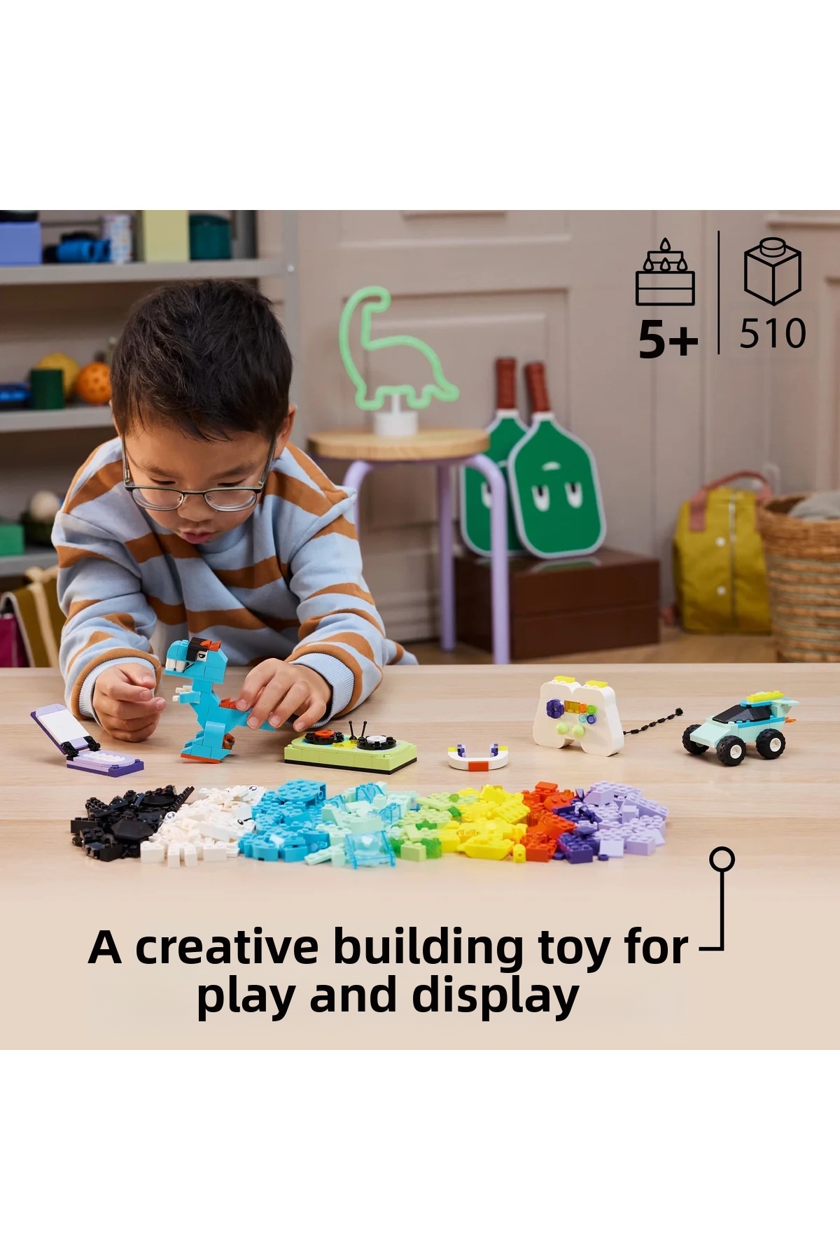 ® Classic Wonderful Creative Box 11043 – ست ساخت اسباب‌بازی خلاقانه برای کودکان ۵ سال به بالا (۵۱۰ قطعه)