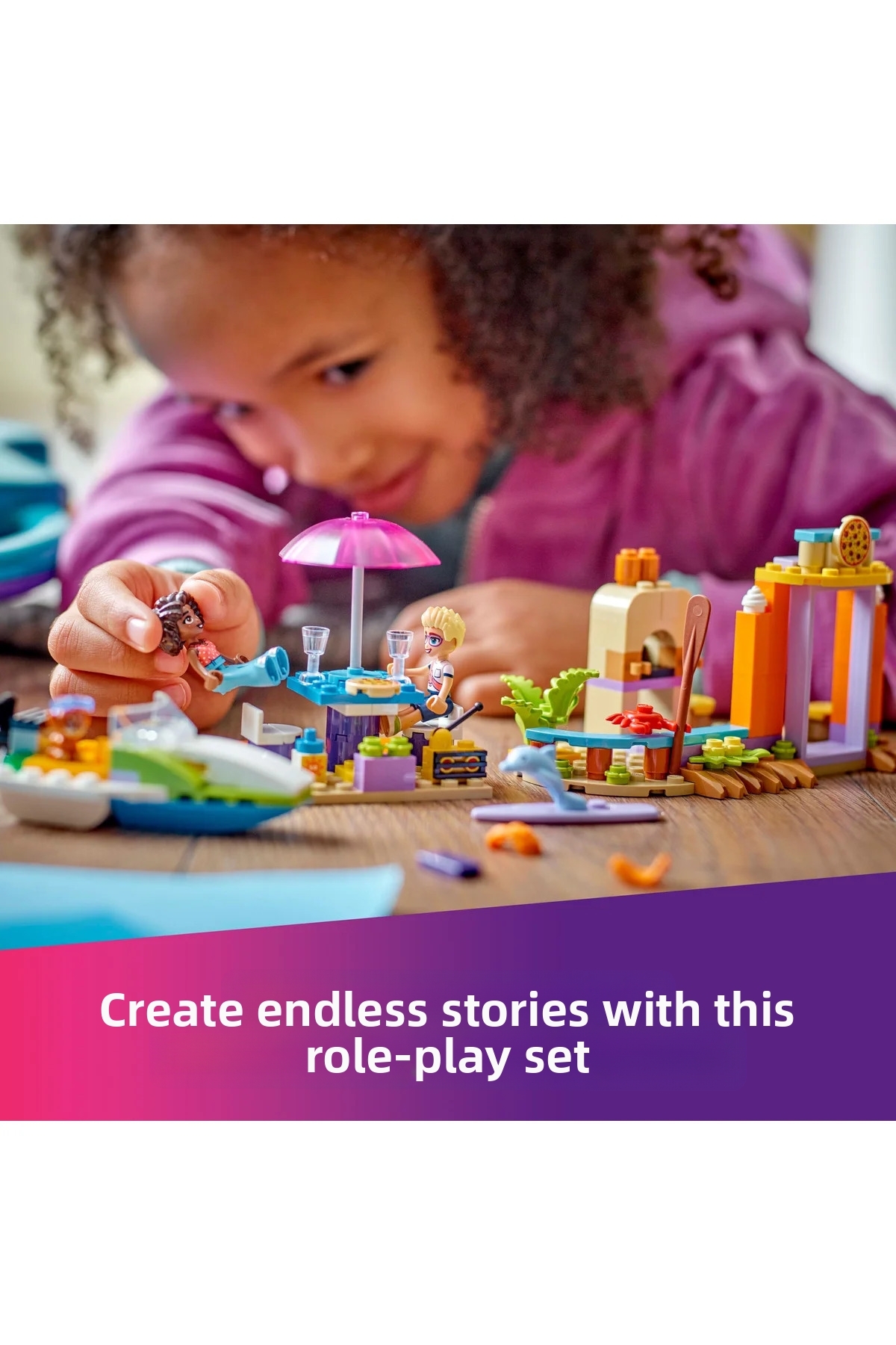 ® فِرِندز ساک دستی خلاقانه ساحلی و مسافرتی ۲ در ۱ مدل ۴۲۶۷۲، مجموعه ساختنی برای کودکان بالای ۵ سال (۱۸۸ قطعه)