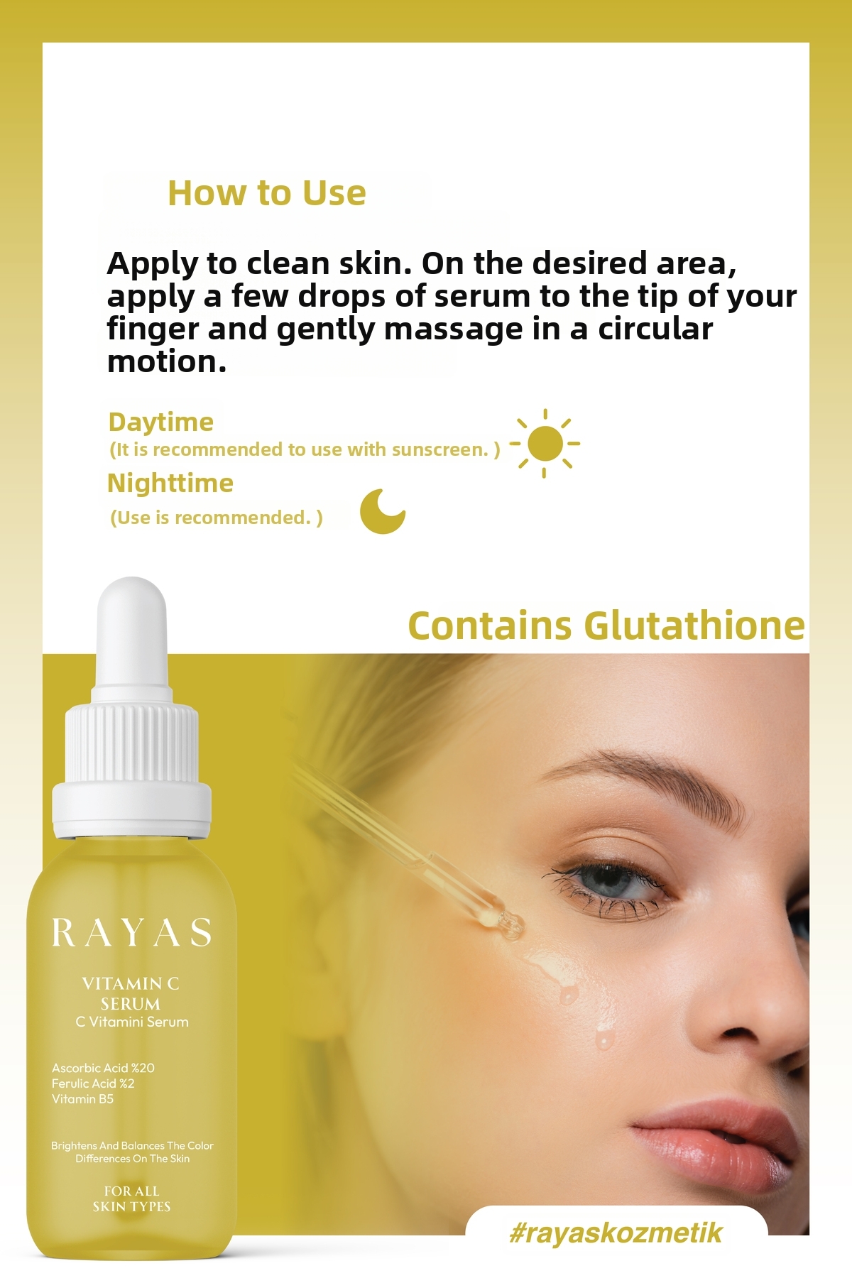 can you take liposomal glutathione while pregnant RAYAS Anti-Blemish Brightening Vitamin C Serum Glutathione, Ferulic Acid,  20% Ascorbic Acid 30 ml- Trendyol
