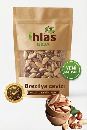 İhlas Brezilya Cevizi 100 Gr Çiğ - Vakumlu Paket - Yüksek Selenyum - Yeni Mah...