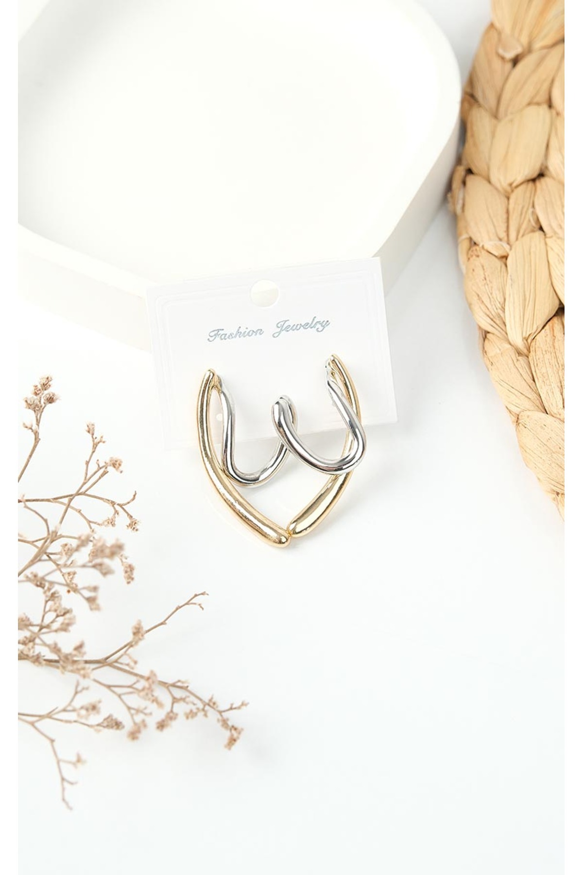 Richard Jewell Çelik Renk Atmaz Garantli Faturalı Küpe