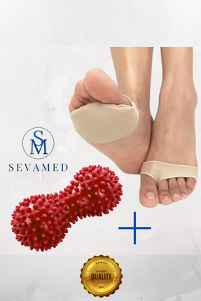 kırmed Ağrıyan Ayaklar İçin Metatarsal Ayak Altı Pedi ve Dikenli Masaj Topu K...
