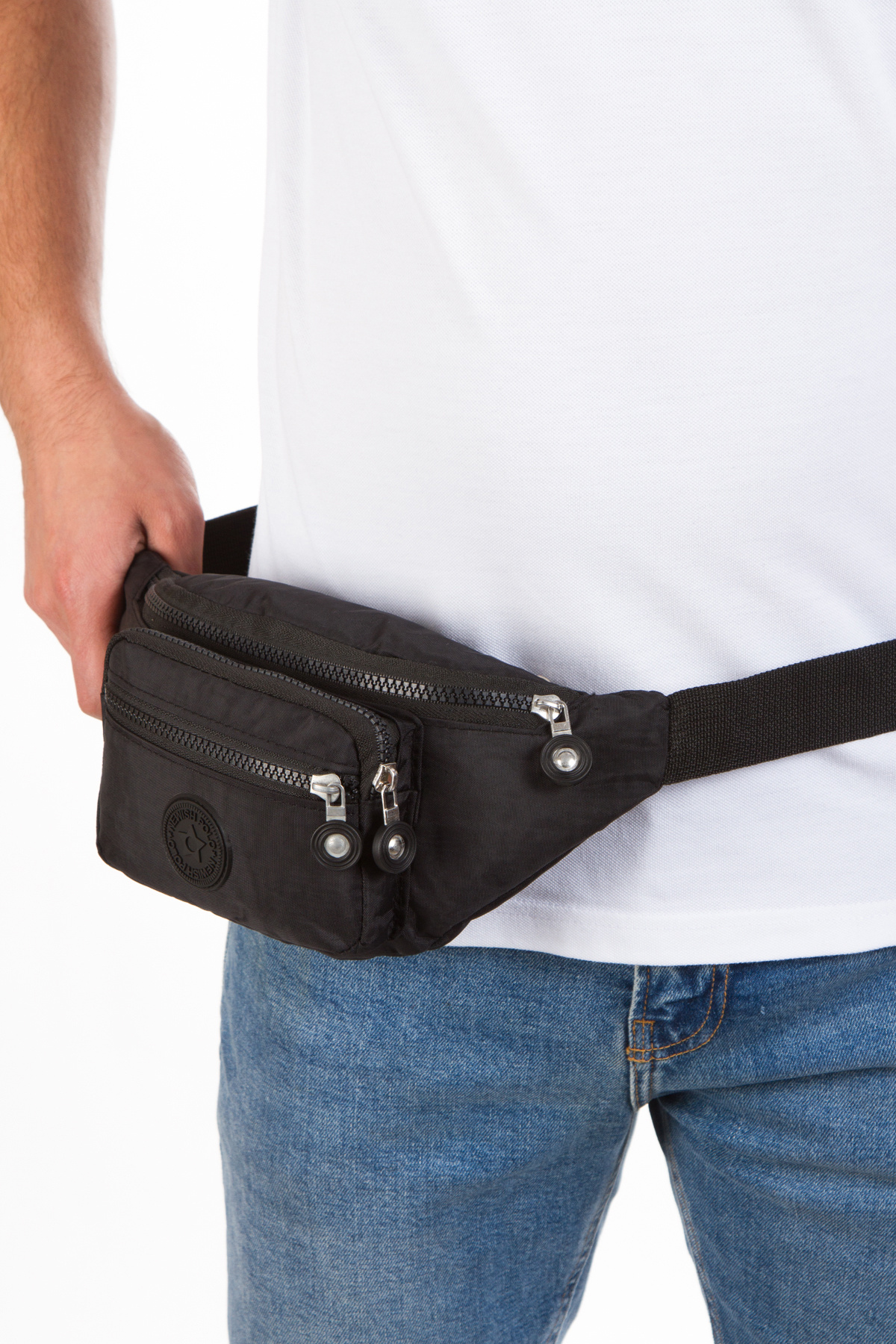 Newish Polo  Yuppy Club Krinkıl Çapraz Askılı Bel Omuz Ve Spor Çanta (Siyah ve Haki) - Görsel 7