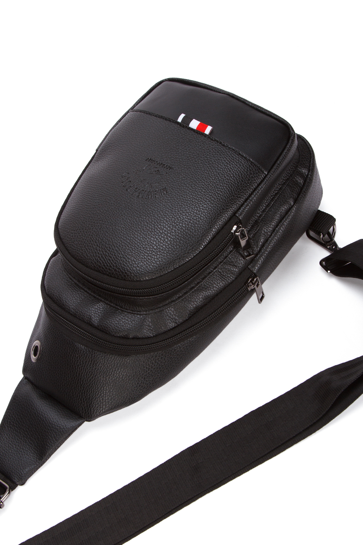 Newish Polo  Unisex Çapraz Askılı Göğüs Çanta Çift Yönlü Omuz Çanta Kulaklık Çıkışlı Bodybag Günlük ve Kartlık - Görsel 4