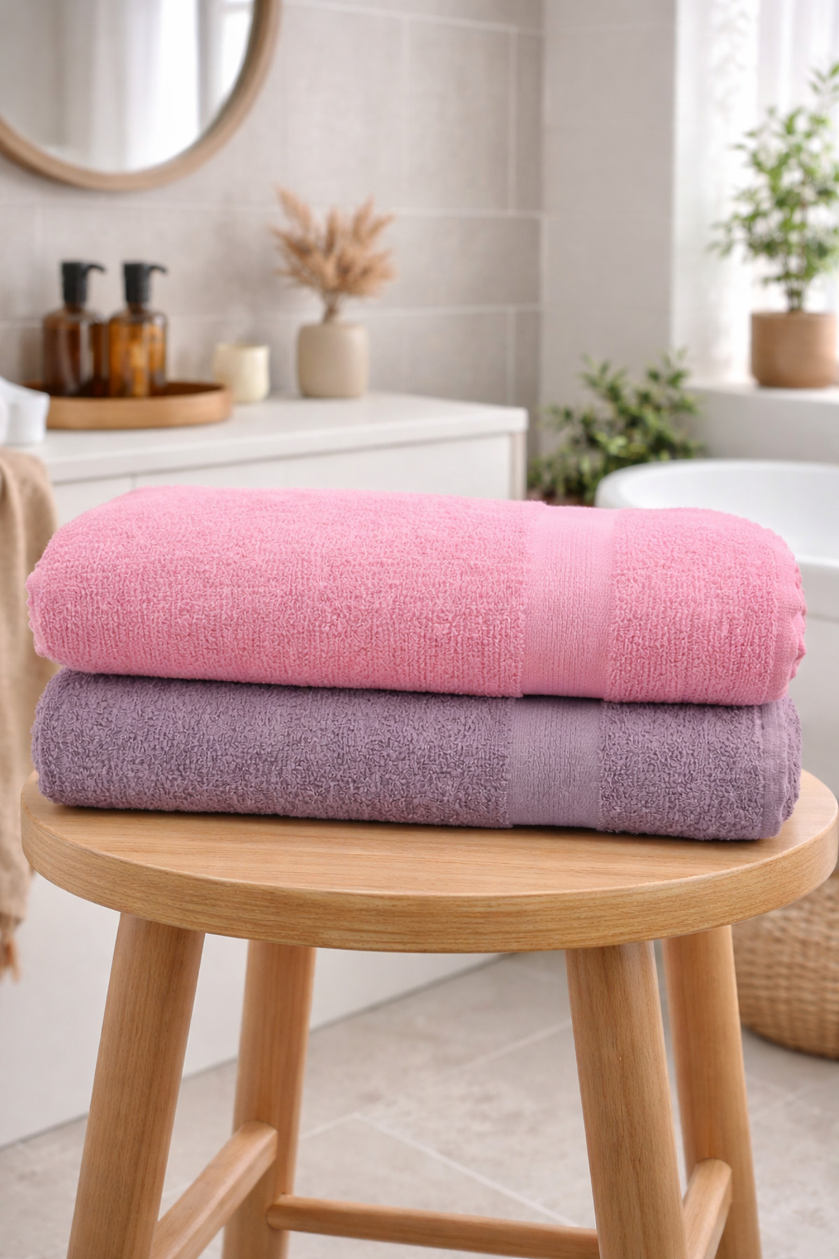 HOME MOD STORE 90x150 cm Mega veliki set od 2 peškira za kupanje, mekani, upi...