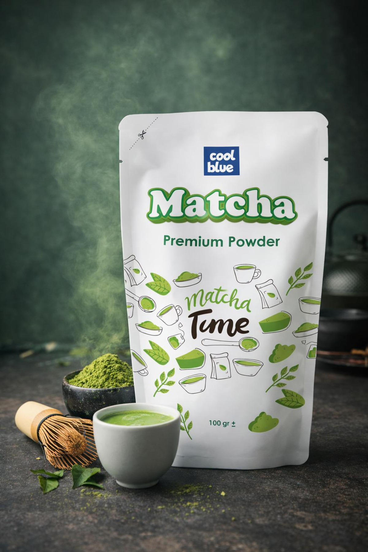 cool blue Naturel Matcha Tozu 100gr