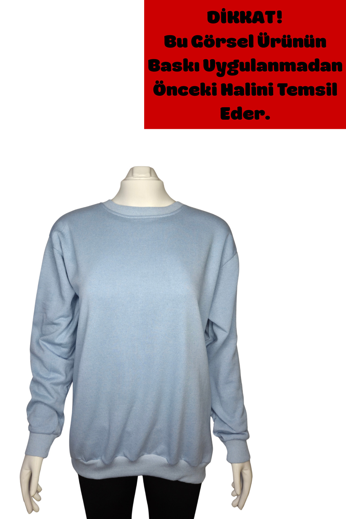 UNCİA OUTDOORS vengeance never baskılı oversize unisex bisiklet yaka sweatşhirt görsel 4