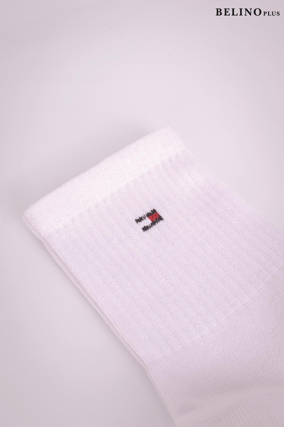 BELİNOPLUS  Penye 6 Lı Paket Erkek Spor Çorap Beyaz Renk - Görsel 4