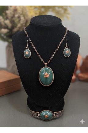 HAZEM Sevgililer Günü Hediyesi & Kolye, Küpe, Yüzük, Bileklik Takı Seti – Öze...