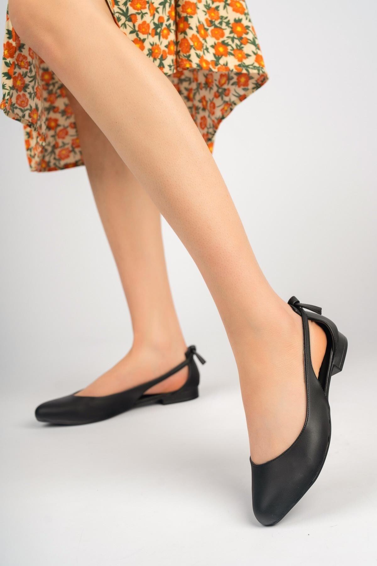 StWenn  Kadın Babet Rahat Ortopedik Taban Ayakkabı Deri Cilt - Görsel 5