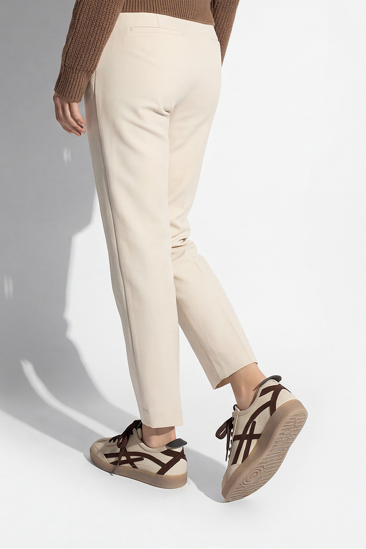 Marjin  Kadın Sneaker Bağcıklı Spor Ayakkabı Alvena Kahve - Görsel 4