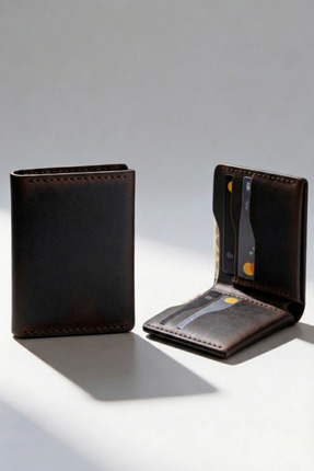 luvo Gerçek Deri Cüzdan El Yapımı Hakiki Premium Deri İtalyan Dikiş 8 Kart Bö...