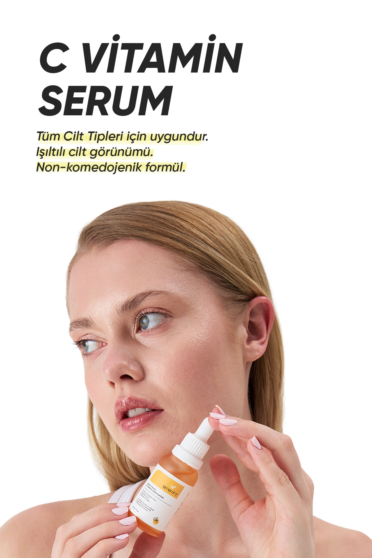 Leke Karşıtı, Aydınlatıcı C Vitamin Serum (3-O Ethyl Ascorbic Acid + Hyaluronic Acid) — 105 — تصویر 4 از 7